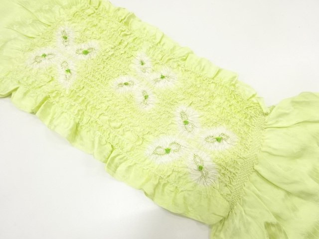 JAPANESE KIMONO / OBIAGE / SILK / SHIBORI